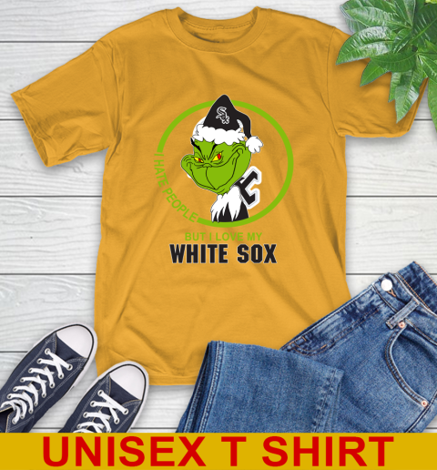 Chicago White Sox MLB Grinch I Hate People But I Love My Favorite Baseball Team 3