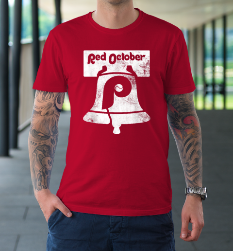 Retro Red October Philly Philadelphia Vintage Ring The Bell T Shirt