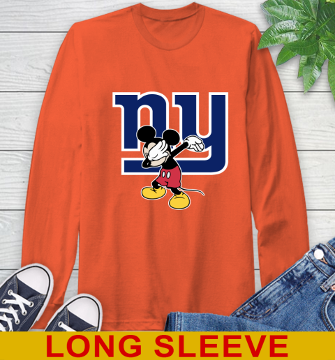 New York Giants NFL Football Dabbing Mickey Disney Sports Long Sleeve T-Shirt 5