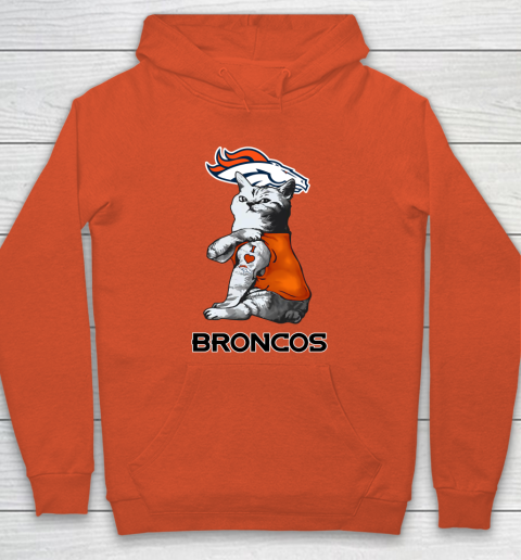 NFL Football My Cat Loves Denver Broncos Hoodie 3