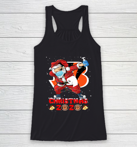 Cincinnati Bengals Funny Santa Claus Dabbing Christmas 2020 NFL Racerback Tank