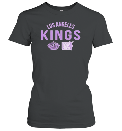 Los Angeles Kings Richmond Resilient Hockey Fights Cancer Women's T-Shirt