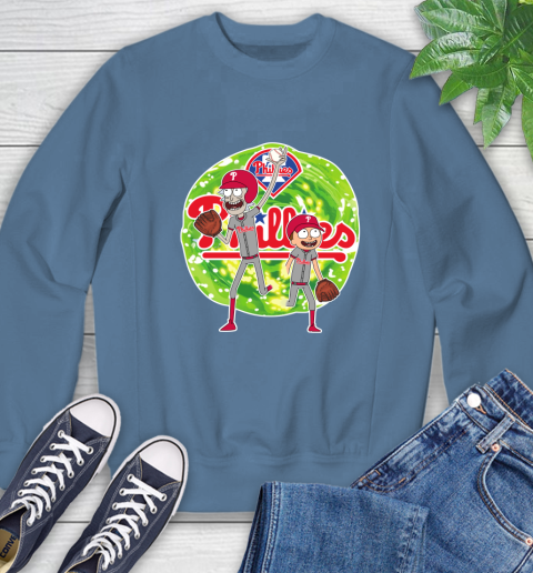 MLB Philadelphia Phillies Rick And Morty Baseball Sports Sweatshirt 7