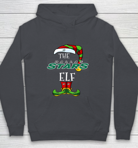 Dallas Stars Christmas ELF Funny NHL Youth Hoodie 5