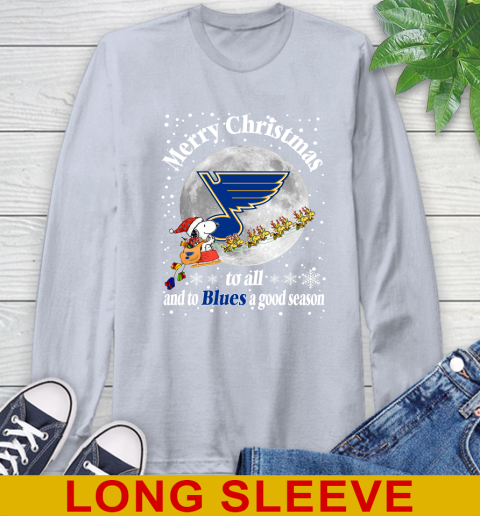 St.Louis Blues Merry Christmas To All And To Blues A Good Season NHL Hockey Sports Long Sleeve T-Shirt 6