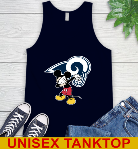 Los Angeles Rams NFL Football Dabbing Mickey Disney Sports Tank Top 3