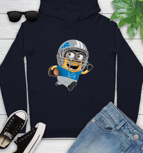NFL Detroit Lions Minions Disney Football Sports Youth Hoodie 5 NFL Detroit Lions Minions Disney Football Sports Youth Hoodie - Image 5