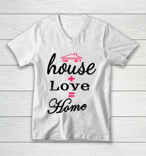 Father's Day Funny Gift Ideas Apparel  Father Day House Home V-Neck T-Shirt