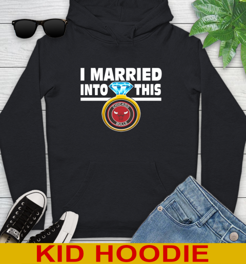 Chicago Bulls NBA Basketball I Married Into This My Team Sports Youth Hoodie