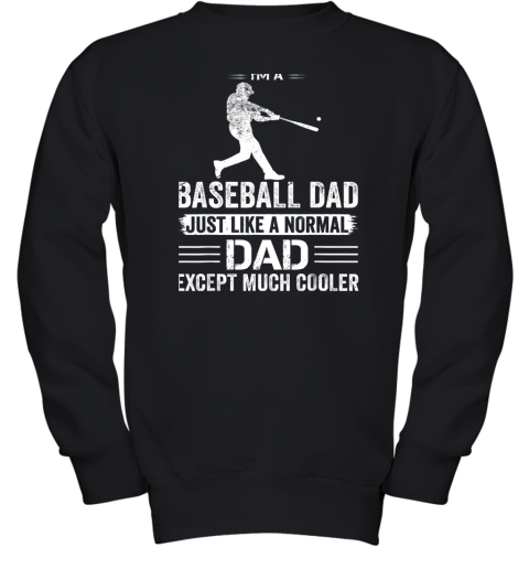 Mens I'm A Baseball Dad Like A Normal Dad Just Much Cooler Youth Sweatshirt