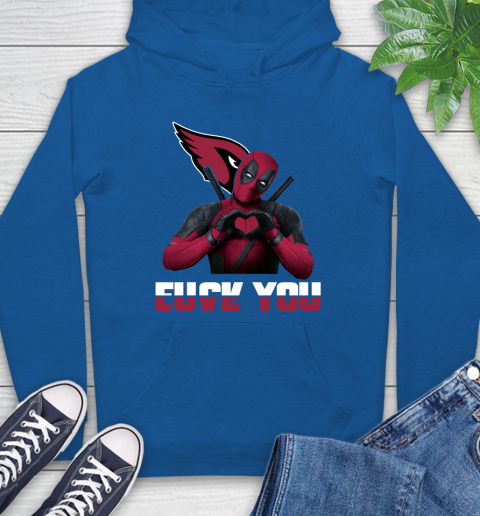 NHL Arizona Cardinals Deadpool Love You Fuck You Football Sports Hoodie 9