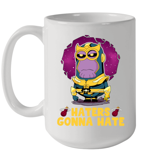 NBA Basketball Miami Heat Haters Gonna Hate Thanos Minion Marvel Shirt Ceramic Mug 15oz