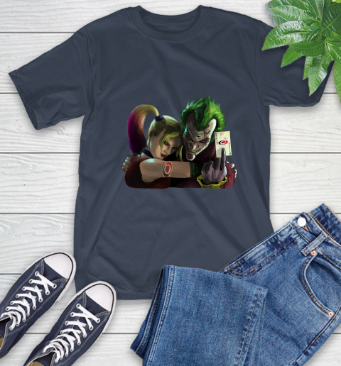 Carolina Hurricanes NHL Hockey Joker Harley Quinn Suicide Squad T-Shirt 4
