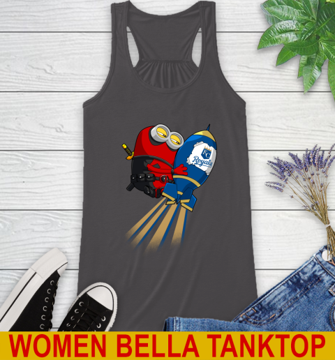 MLB Baseball Kansas City Royals Deadpool Minion Marvel Shirt Racerback Tank 10