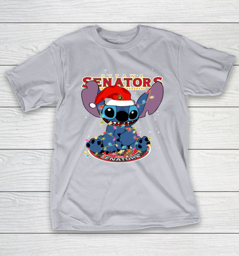 Ottawa Senators NHL Hockey noel stitch Christmas T-Shirt 4