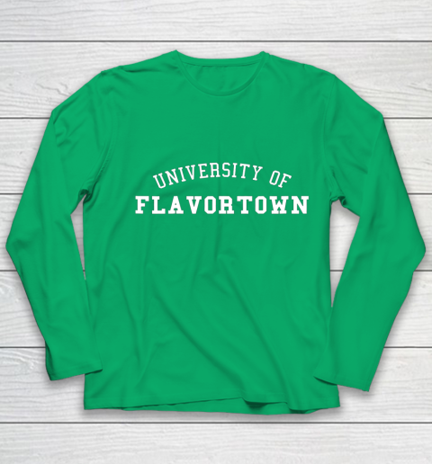 University Of Flavortown American Food Flavor Town Youth Long Sleeve 4