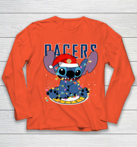 Indiana Pacers NBA noel stitch Basketball Christmas Youth Long Sleeve 2