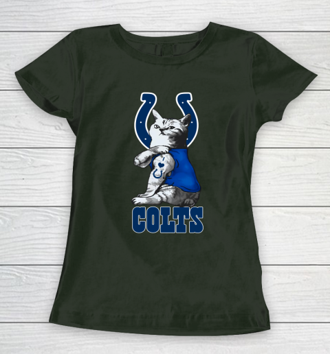 NFL Football My Cat Loves Indianapolis Colts Women's T-Shirt 4