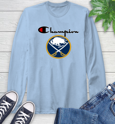 NHL Hockey Buffalo Sabres Champion Shirt Long Sleeve T-Shirt 6