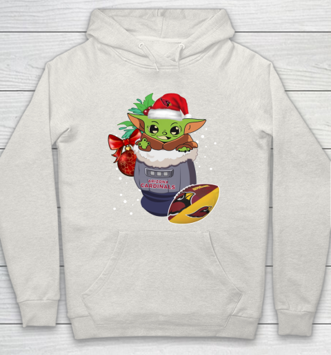 Arizona Cardinals Christmas Baby Yoda Star Wars Funny Happy NFL Hoodie 12