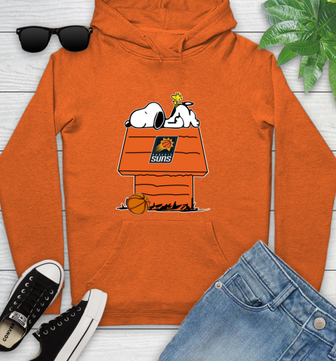 Phoenix Suns NBA Basketball Snoopy Woodstock The Peanuts Movie Youth Hoodie 5
