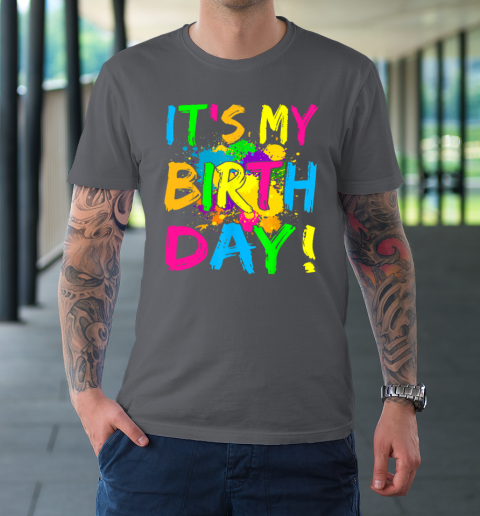 It's My Birthday Shirt Let's Glow Retro 80's Party Outfit T-Shirt 14