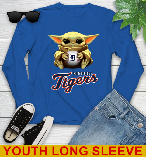 MLB Baseball Detroit Tigers Star Wars Baby Yoda Shirt 131