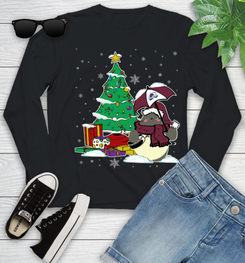 Colorado Avalanche NHL Hockey Cute Tonari No Totoro Christmas Sports Youth Long Sleeve