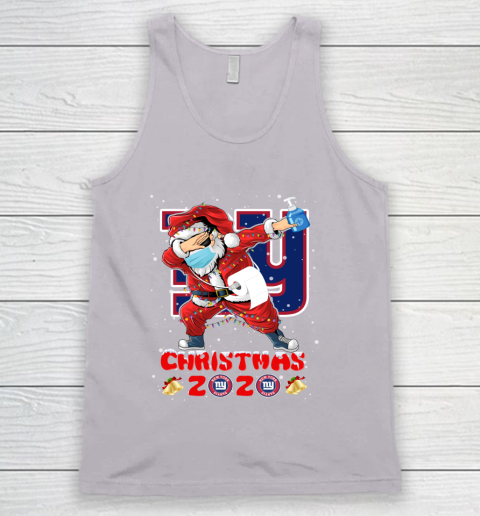 New York Giants Funny Santa Claus Dabbing Christmas 2020 NFL Tank Top 3