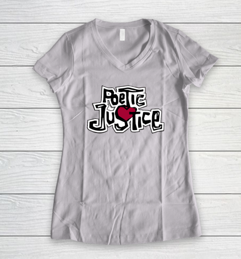 Poetic Justice Women's V-Neck T-Shirt