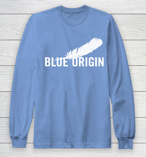 Blue Origin  All White Long Sleeve T-Shirt 8