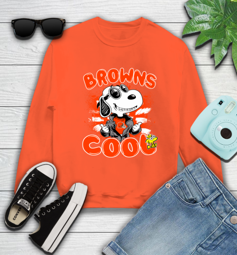 NFL Football Cleveland Browns Cool Snoopy Shirt Sweatshirt 3