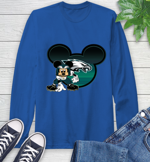 NFL Philadelphia Eagles Mickey Mouse Disney Football T Shirt Long Sleeve T-Shirt 9