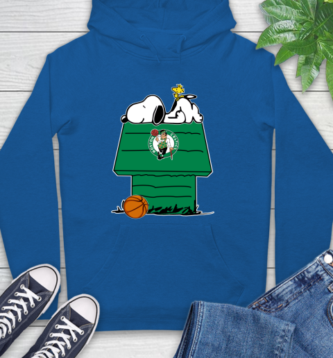Boston Celtics NBA Basketball Snoopy Woodstock The Peanuts Movie Hoodie 9