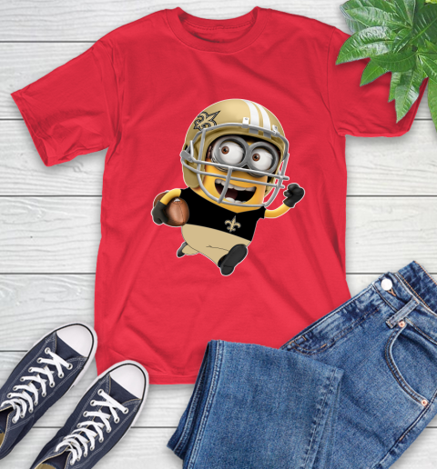 NFL New Orleans Saints Minions Disney Football Sports T-Shirt 10
