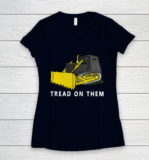 Killdozer T Shirt Tread On Them Women's V-Neck T-Shirt 2
