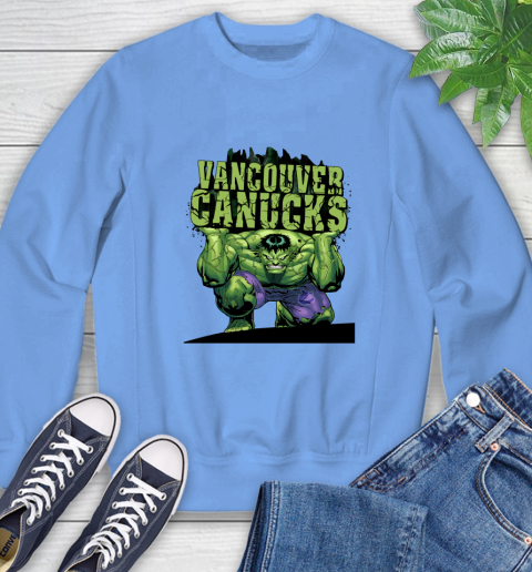 Vancouver Canucks NHL Hockey Incredible Hulk Marvel Avengers Sports Sweatshirt 11