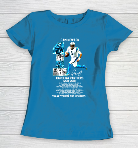 Womens blue cam newton jersey on sale