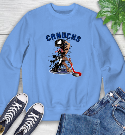 NHL Vancouver Canucks Hockey Venom Groot Guardians Of The Galaxy Sweatshirt 11