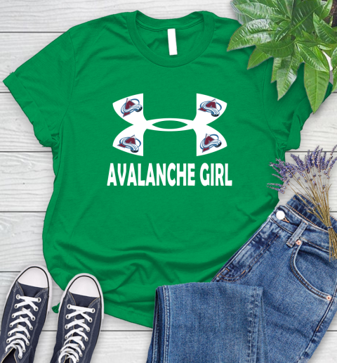 NHL Colorado Avalanche Girl Under Armour Hockey Sports Women's T-Shirt 9