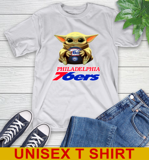 NBA Basketball Philadelphia 76ers Star Wars Baby Yoda Shirt 12