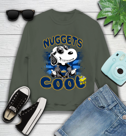 NBA Basketball Denver Nuggets Cool Snoopy Shirt Youth Sweatshirt 7