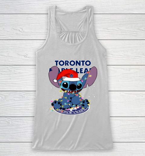 Toronto Maple Leafs NHL Hockey noel stitch Christmas Racerback Tank