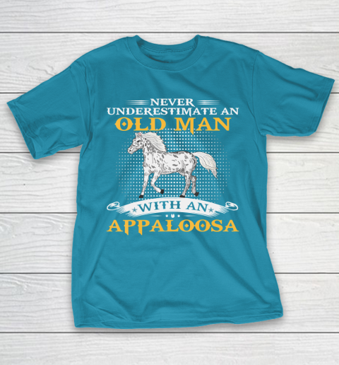 Father gift shirt Mens Never Underestimate An Old Man With An Appaloosa Horse Funny T Shirt T-Shirt 7