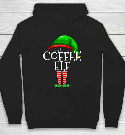 The Coffee Elf Group Matching Family Christmas Gifts Funny Hoodie