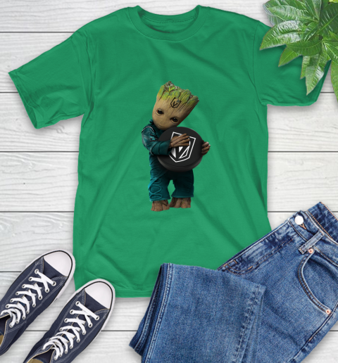 NHL Groot Guardians Of The Galaxy Hockey Sports Vegas Golden Knights T-Shirt 7