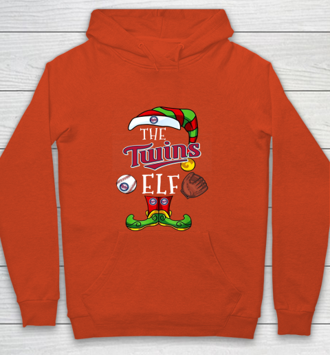 Minnesota Twins Christmas ELF Funny MLB Youth Hoodie 3