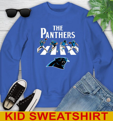 NFL Football Carolina Panthers The Beatles Rock Band Shirt Youth Sweatshirt 6