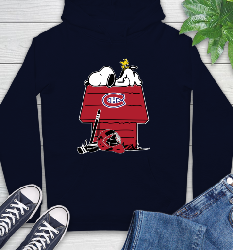 Montreal Canadiens NHL Hockey Snoopy Woodstock The Peanuts Movie Hoodie 4