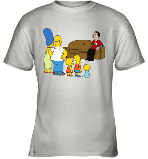 The Simpsons Family And Sheldon Cooper Mashup Youth T-Shirt